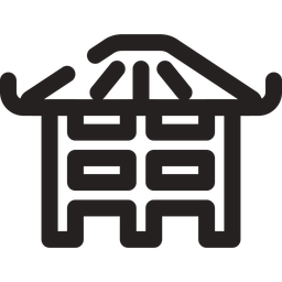 Japanisches Haus Minka  Symbol