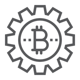 Bitcoin Gear  Icon