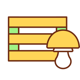 Box for mushrooms  Icon