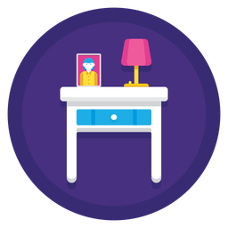 Bedside table  Icon