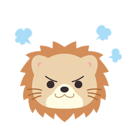 Lion en colère  Icône
