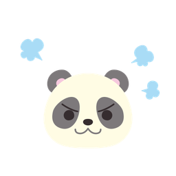 Panda en colère  Icône