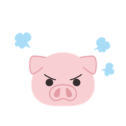 Cochon en colère  Icône