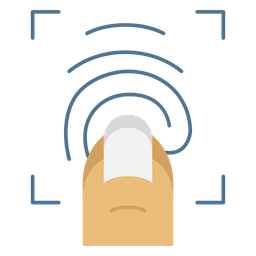 Varredura biométrica  Ícone