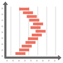 Progress Chart Gantt Chart Project Management Icon