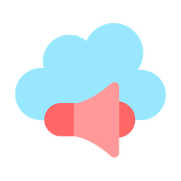 Cloud Marketing  Icon