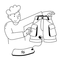 Kleidung rabatt  Symbol