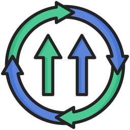 Ständige Verbesserung  Symbol