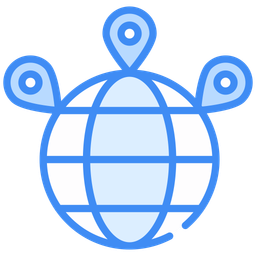 Global distribution  Icon