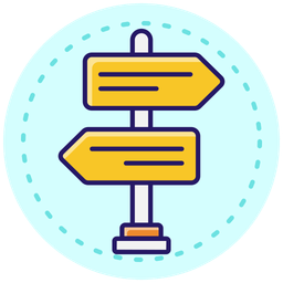 Directional sign  Icon