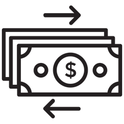 Des flux de trésorerie  Icône