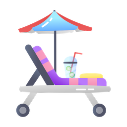 Beach Bed  Icon