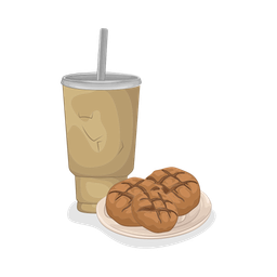 Coffee and cookie  Icon