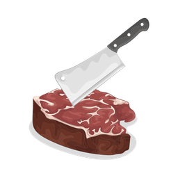 Cutting meat  Icon