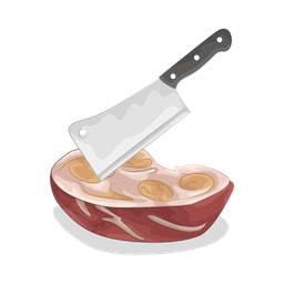 Cutting meat  Icon