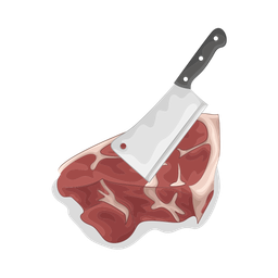 Cutting meat  Icon