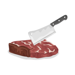 Cutting meat  Icon