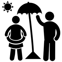 Strandbereich  Symbol