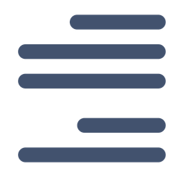 Buchstaben rechts ausrichten  Symbol