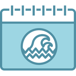 Calendrier océanique  Icône