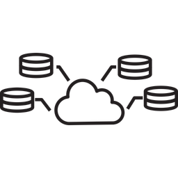 Cloud-Datenbank  Symbol