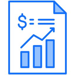 Relatório financeiro  Ícone