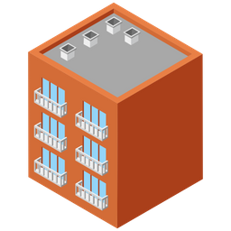 Bloque de apartamentos  Icono