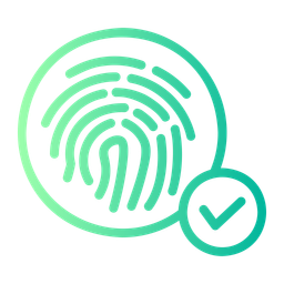 Biometric recognition  Icon