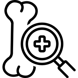 Knochen Gesundheit  Symbol