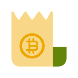 Bitcoin-Quittung  Symbol