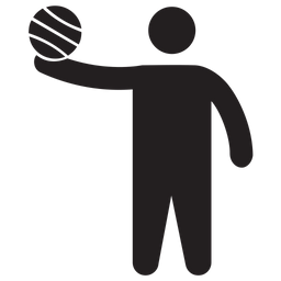 Basketball Player Standing  Icon