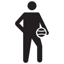 Basketball Player Standing  Icon