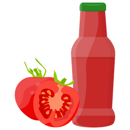 Ketchup Pure De Tomate Pasta De Tomate Icono