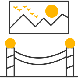 Exibição de arte  Ícone
