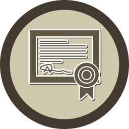 Diploma Certificate  Icon