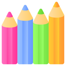 Crayon Pencils  Icon