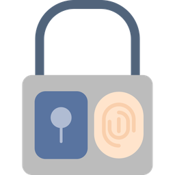 Bloqueio de impressão digital  Ícone