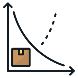 Curva de demanda  Ícone