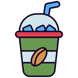 Café helado  Icono