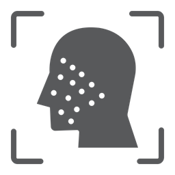 Digitalização facial  Ícone