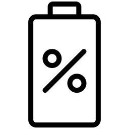 Batterieprozentsatz  Symbol