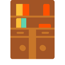 Bücherregal  Symbol