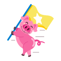 Cool Pig  Icon