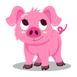 Süßes Schwein  Symbol