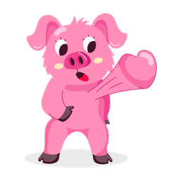 Cute Pig  Icon