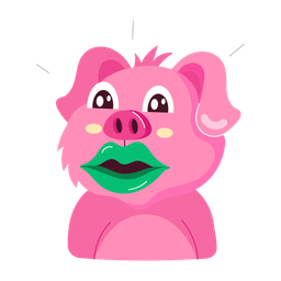 Cute Pig  Icon