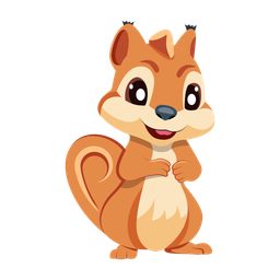 Cartoon Squirrel  Icon