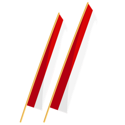 Indonesian Flag Decoration  Icon