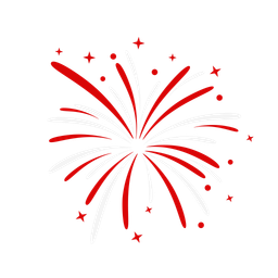 Indonesian Independence Day Confetti  Icon