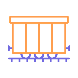 Cargo railroad carriage  Icon